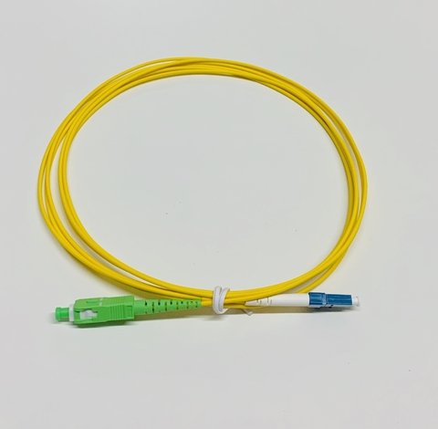 cordão de fibra sc/apc - lc/upc 3 metros