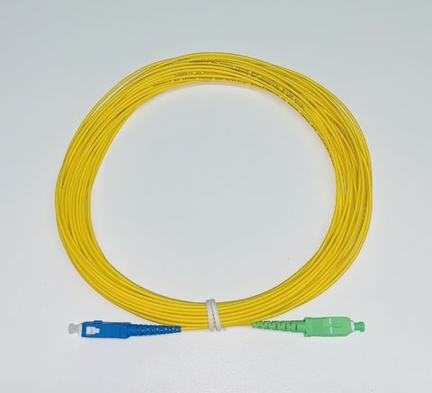 cordão de fibra sc/apc - sc/upc 15 metros