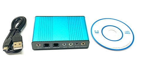 Placa De Som Externa Usb 5.1 6 Canais Digital E Analogico 