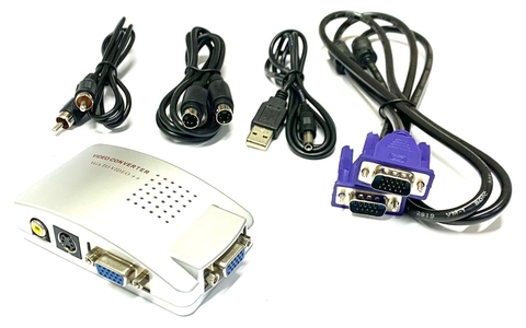 Conversor Adaptador Vga Para Rca E S-vídeo Pc Tv Nfe Atacado