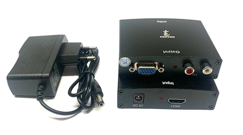 Conversor HDMI para VGA com Áudio e Fonte - comprar online