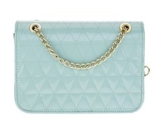 Bolsa Feminina Mini Bag Envenizada em Matelasse Alça Transversal Fixa - Verde - Bergara Boutique