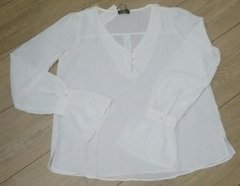 Blusa Laura Manga Longa Detalhe de Pérola - Bergara Boutique