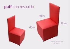 Futon 3 Cuerpos Lustrado + Mesa Cuadrada + Puff C Respaldo( COMBO DE FUTON Nº 7) - DIR-TEX