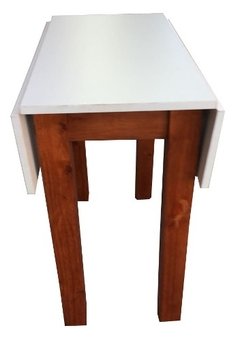 Mesa Libro Plegable De Pino 80x80 Tapa Blanca( ART TEX 6066) - DIR-TEX