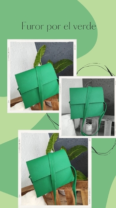 cartera color verde