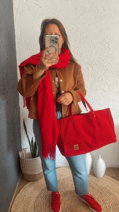 Imagen de Bolso Susan cuero gamuzado