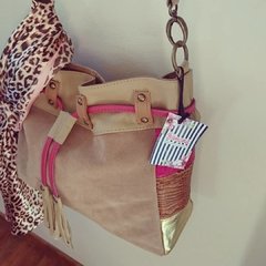 Bandolera cuero descarne - comprar online