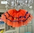 Tutu Junino Laranja Neon com Bandeirinhas - comprar online