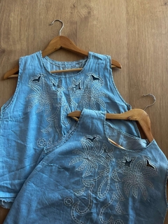 Denim sofa en internet