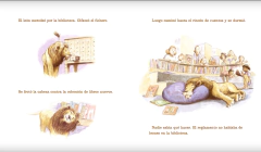 León de biblioteca - Libros Revueltos