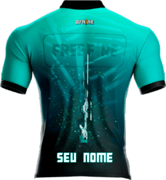 CAMISA GAMER FREE FIRE - Verde Agua - comprar online