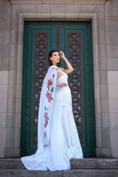 Vestido Blanco Copihues - comprar online