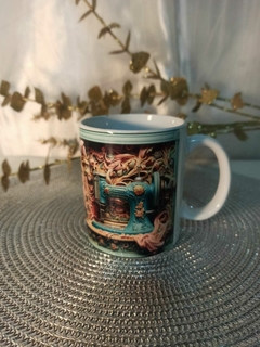 Taza Cerámica Costura Verde - comprar online