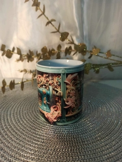 Taza Cerámica Costura Verde en internet