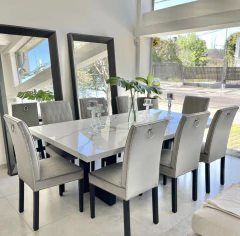 Mesa Santorini C/BASE DE HIERRO - comprar online