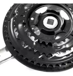 Plato Y Palanca Mtb Shimano Tourney Fc-m131 48-38-28 6/7/8v Color Plata - comprar online