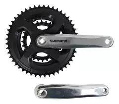 Plato Y Palanca Mtb Shimano Tourney Fc-m131 48-38-28 6/7/8v Color Plata