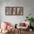 Imagen de Cuadro Madera Tríptico Hojas Decorativo En Mdf - 88x41cm