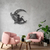 Cuadro Artesanal Campanita Luna Calado Mdf - 47x42cm - comprar online