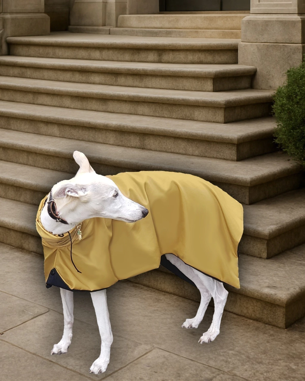 Capa de Chuva Pet “Deserto do Atacama” Tecido Impermeável e Respirável. Para Cães da Raça dos Galgos | Greyhounds. Marca GP Pet Wear