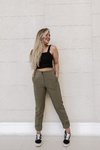 CALÇA CIGARRETE VERDE MILITAR - comprar online