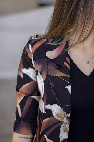 BLAZER LONGO ESTAMPADO - comprar online