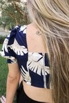 CROPPED MOANA MARINHO - loja online