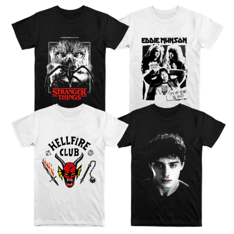 REMERAS STRANGER THINGS - 23 DISEÑOS