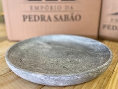 6 PRATOS FUNDO DE PEDRA SABÃO - 20x5 CM
