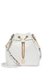 The victoria bucket bag white woven