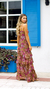 Vestido longo floral babados - LINDA MARIA STORES