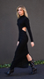 Vestido longo lurex Broadway black - comprar online