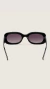 Retro rectangle sunglasses pure black - buy online