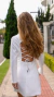 Vestido Blazer linho alfaiataria off white on internet
