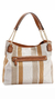 Bolsa de ombro chenson - canvas listrado - 3481780-031 (bege) na internet