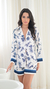 Pijama la fleur bleue blusa longa + short