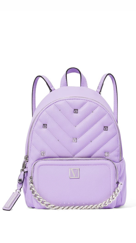 The victoria small backpack lilac stud