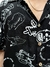 Camisa de Viscose Preta Estampinhas - Naked Neuras