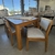 Comedor Mesa Lacar + 6 sillas Mauna Pergamino