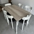 Comedor Mesa Artica + 4 sillas Genova Pergamino - (EN STOCK) en internet
