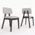 Comedor Mesa Hedda + 6 sillas Rosse Pergamino