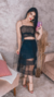 TOP LARA PRETO C/ NUDE - comprar online