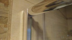 Mampara Bano Corrediza 150x190 4 Hojas 8mm Franjas Esmeriladas - MARHER