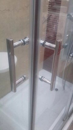 Box Ducha Cabina 100x100 Esmerilado 8mm Recto Sin Recept. - comprar online