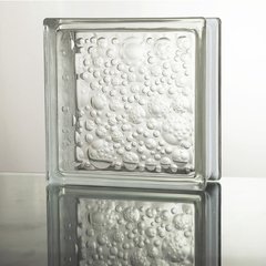Ladrillo De Vidrio Burbujas Water Bubble 19x19x8 Cm Premium en internet