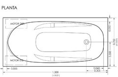 Banera Hidromasaje 140 150 147x70 6 Jets Acrilico Premium - tienda online