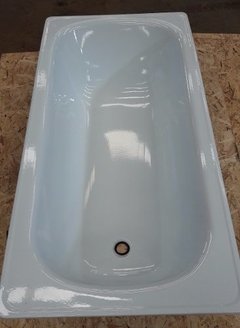 Bañera Chapa Enlozada Blanca 150x70x36 Con Antideslizante - comprar online