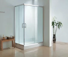 Box Ducha Cabina 140x80 Rectangular 8mm Sin Receptaculo - comprar online