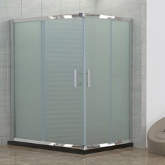 Box Ducha Cabina 140x80 Rectangular Esmerilado 8mm Con Recept. - comprar online